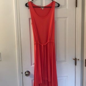 Gap hi low dress with tie waist